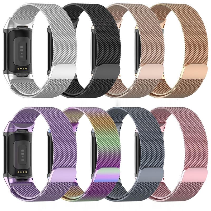 Milanese Loop Magnetic - Металлический ремешок для умных часов Fitbit