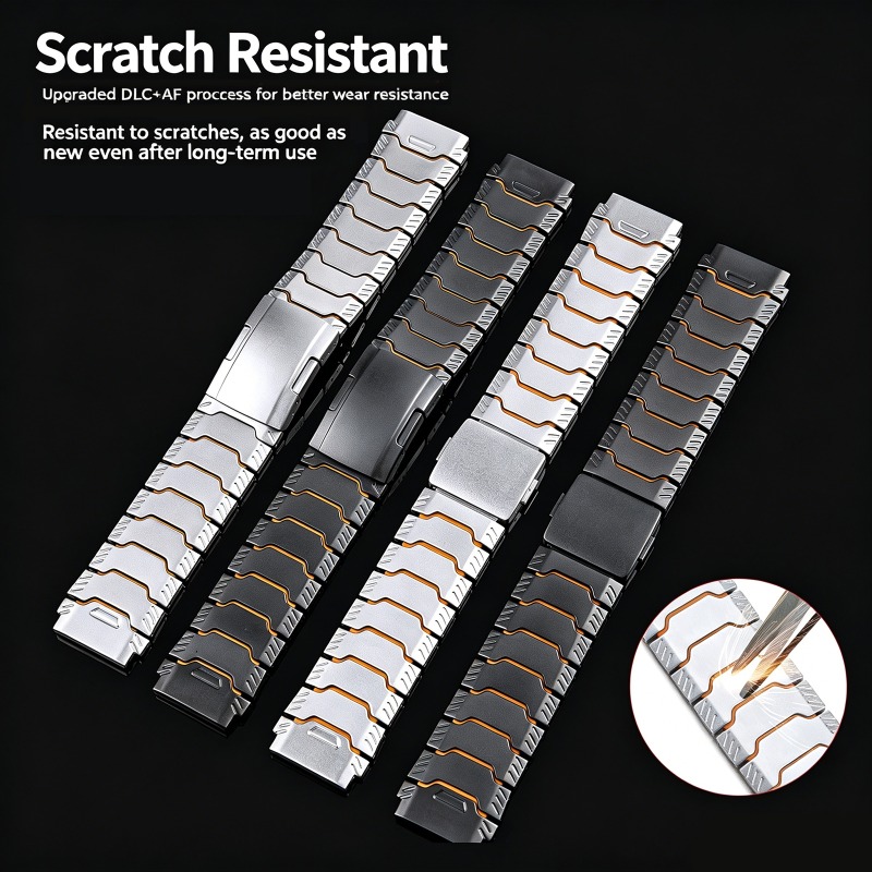 Ремешок из титана и резины 22  – обзор и цена Silicone Watch Band 22Mm