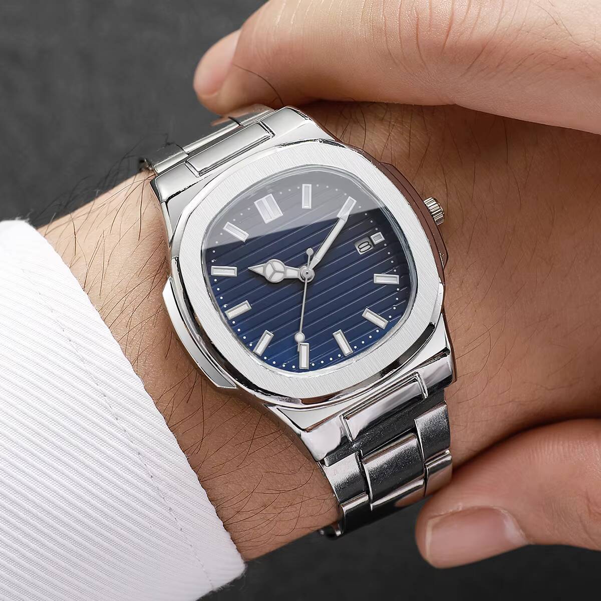 Модные мужские деловые часы Fa – обзор и цена Patek Philippe Watch Nautilus
